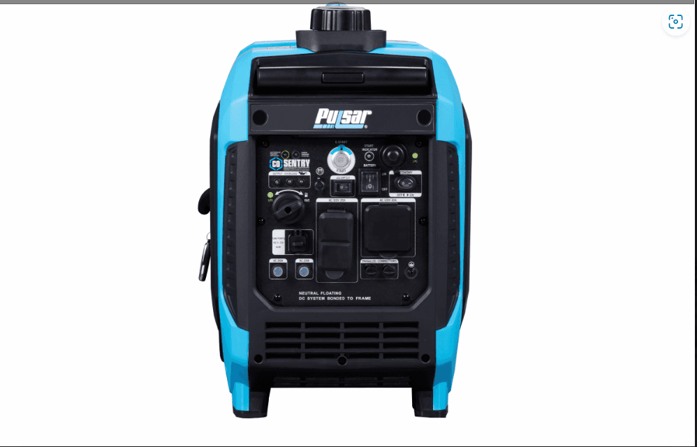 Pulsar PG5000BCO 5000-Watt Dual Fuel Inverter Generator with Remote Start, CO Sentry & RV Ready Outlet