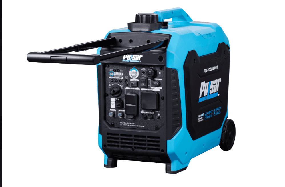 Pulsar PG5000BCO 5000-Watt Dual Fuel Inverter Generator with Remote Start, CO Sentry & RV Ready Outlet