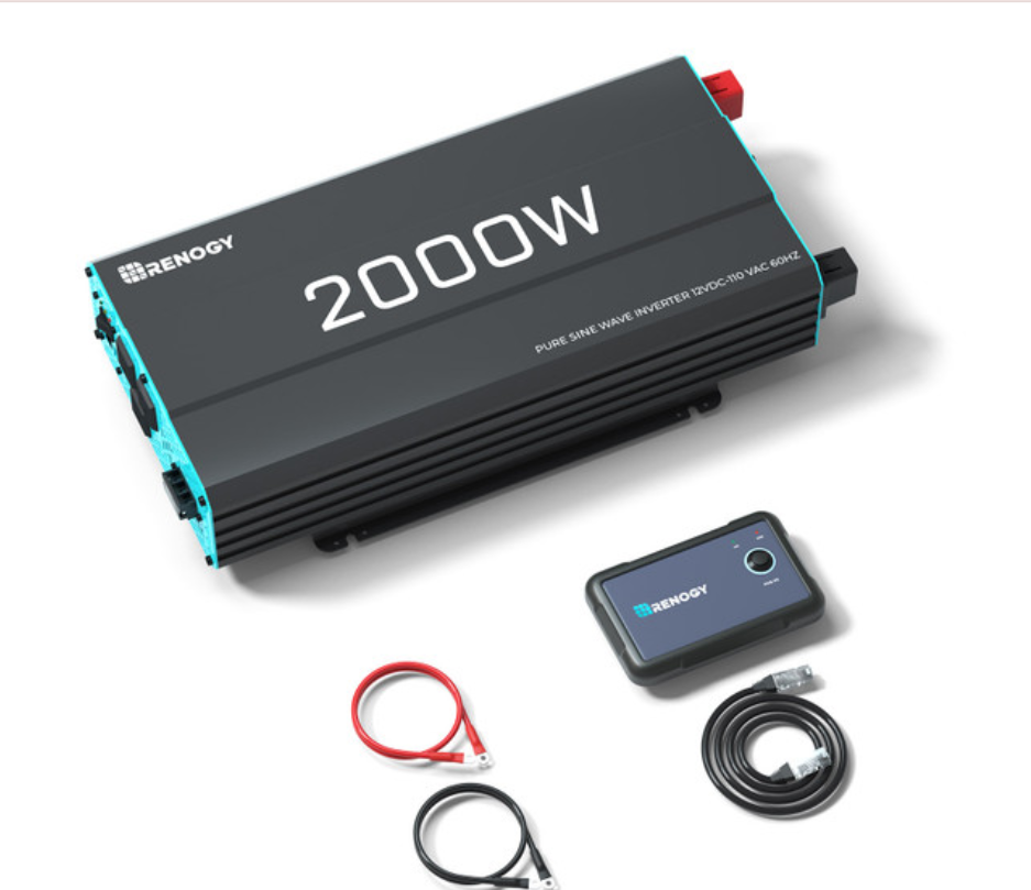 2000W 12V Pure Sine Wave Power Inverter, New Edition DC to AC Converter