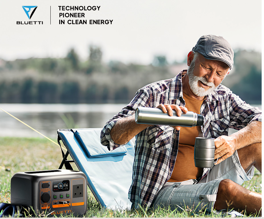 BLUETTI AC2P Portable Power Station 230.4Wh LiFePO4 Battery, 300W AC Output, Fast Charging & App Control